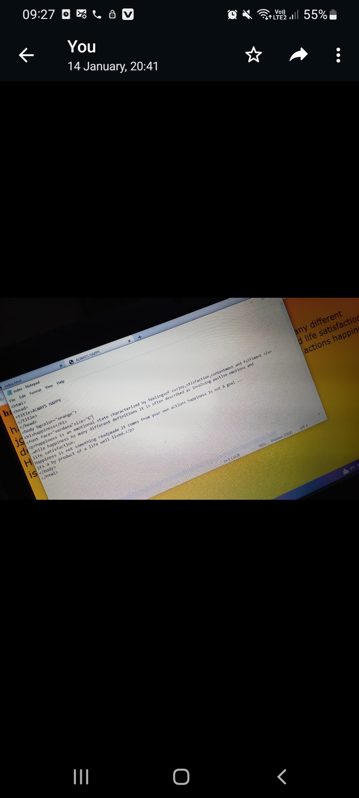 Website html, css