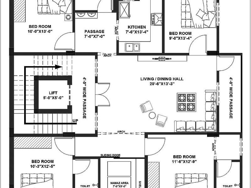 I will be your architect or draftsman for 2d and 3d house plan