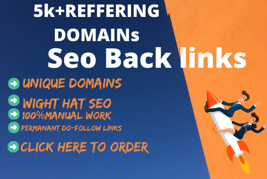 I will build 5k unique referring domain SEO backlinks