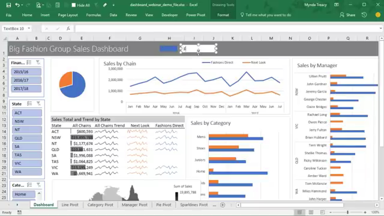 EXCEL DASHBOARD