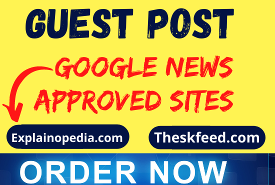 I will guest post on da 70 google news site with dofollow backlinks