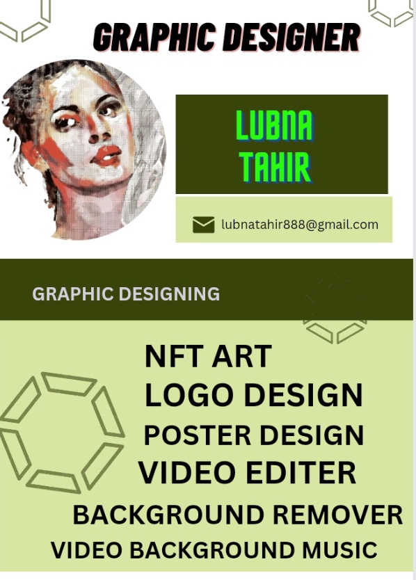 Graphic Designer, poster Designer, NFT Art, video eddite, photo Background Remover, video background music