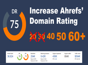 I will increase dr domain rating 50+
