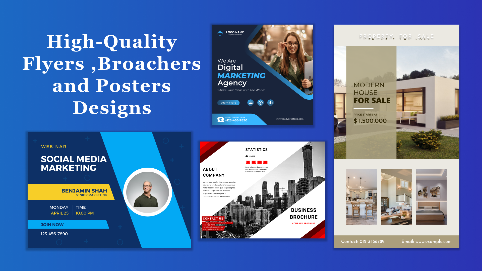 professional flyers, poster ,ads post , and brochures designs