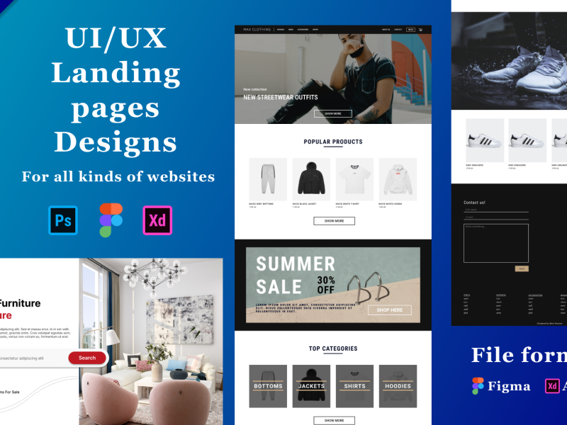 Websites and landing page design