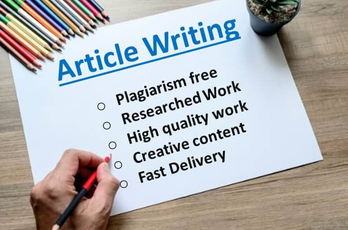 i can do article writing and publishing on high authority sites professionally