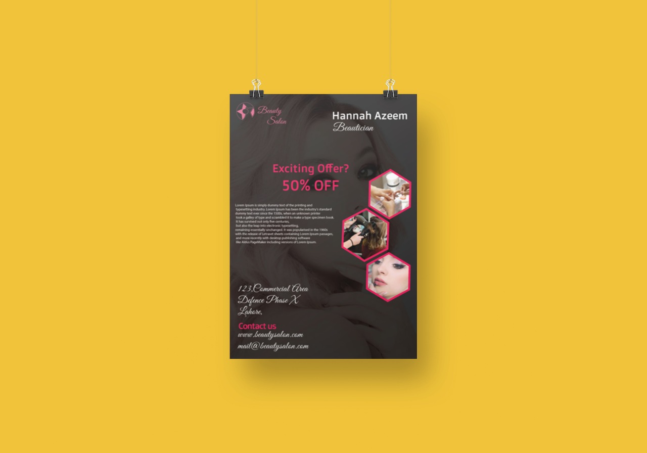I will do the unique and professional poster design within 24h