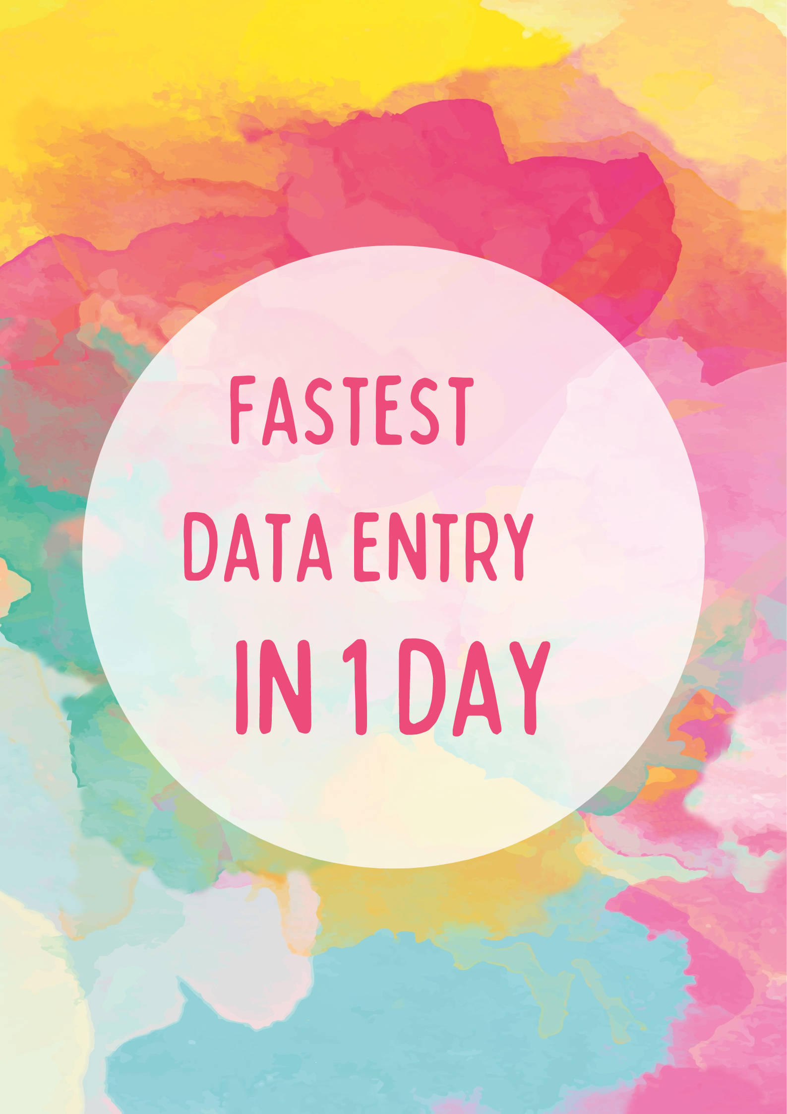 I will do typing, convert pdf to word & excel and Data entry work in just 24 hours