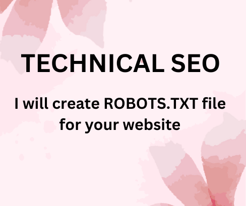 I will create robots txt for website SEO