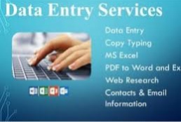 I will do data entry typing work Ms excel work web and email scraping from any source