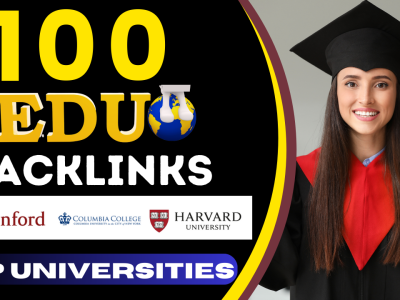 Give 100 EDU Backlinks Manually, From world top Universities