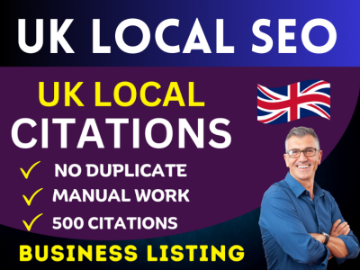 Do 500 UK local citations and directory submissions