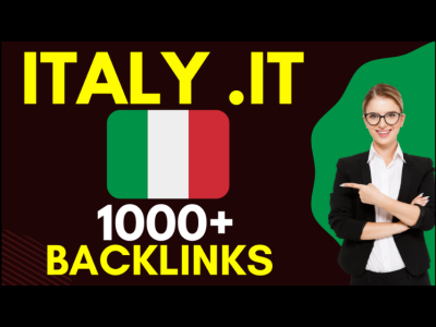Give1000+ Italy based backlinks from local IT domains