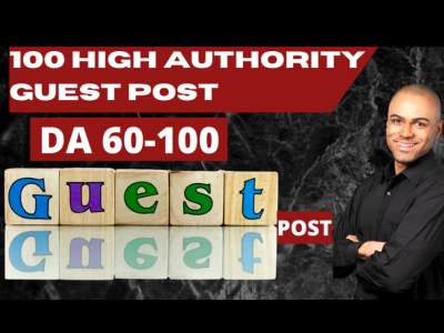 Write and publish 100 high quality guest post da 50 to da 100