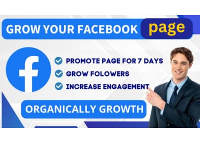do organic promotion of your facebook page with 10000 real followers