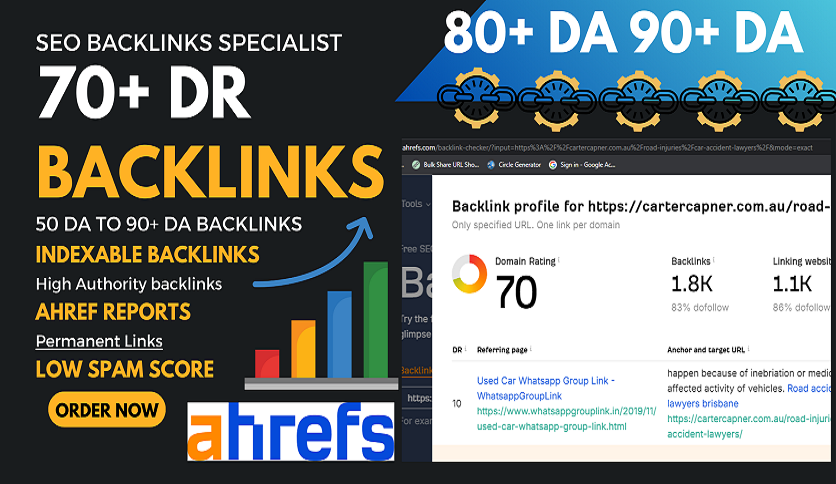 Boost Your Online Authority with High-DA Backlinks 80 to 90 Domain Authority Backlinks for top Ranking on google
