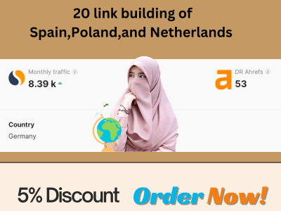 20 link building of Spain,Poland,and Netherlands