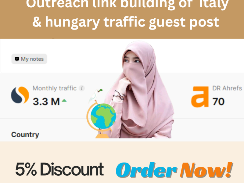 Outreach link building of italy & hungary traffic guest post