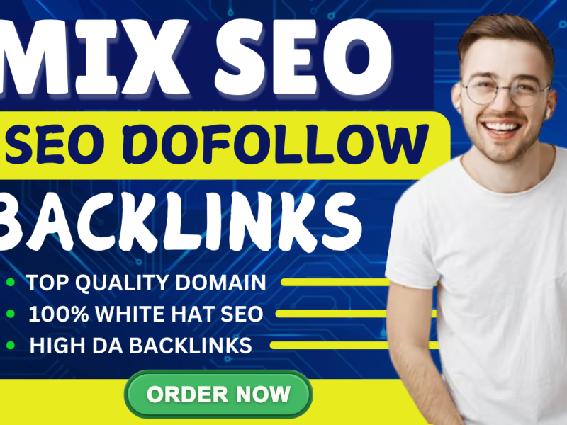 I will Provide Mix Backlinks Package High DA PA With White hat SEO