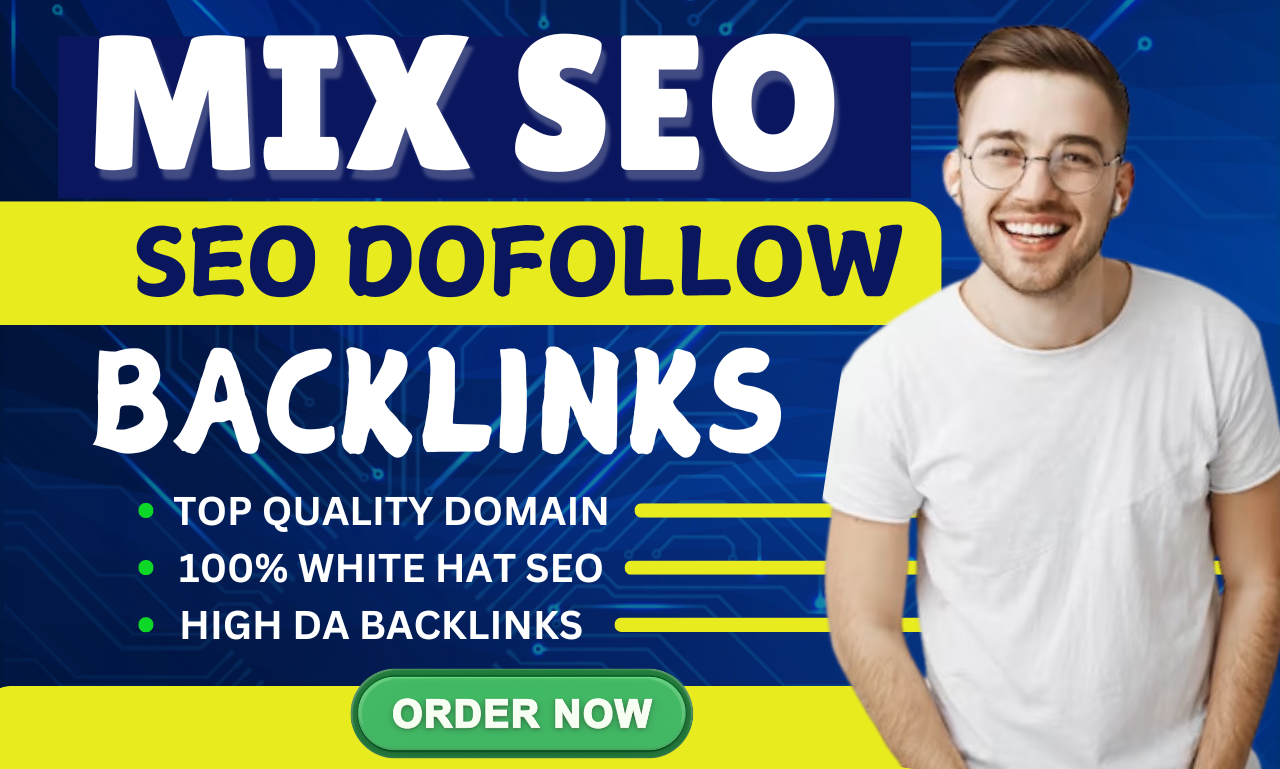 I will Provide Mix Backlinks Package High DA PA With White hat SEO