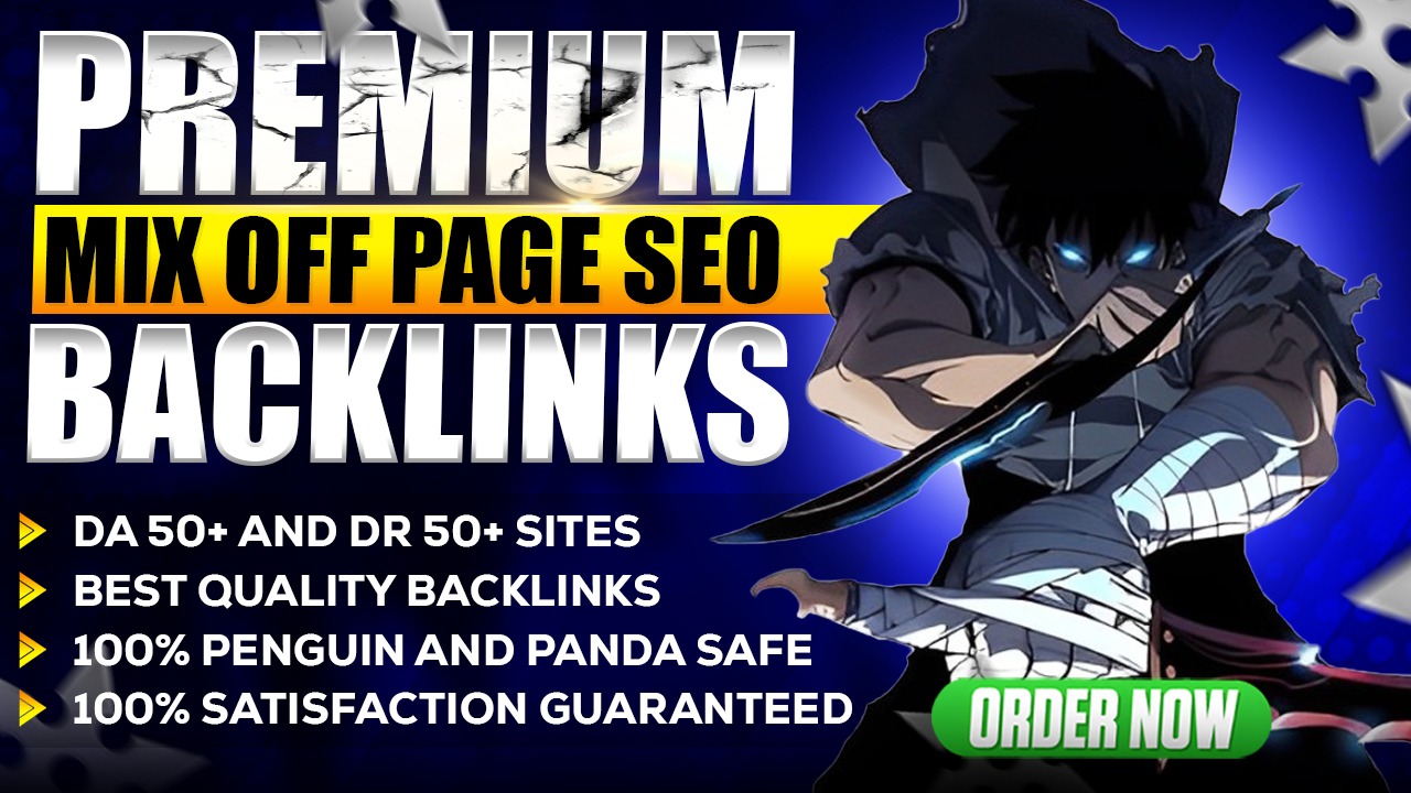 Build 100 Mix Powerful DA 49-90+ SEO Authority Backlinks