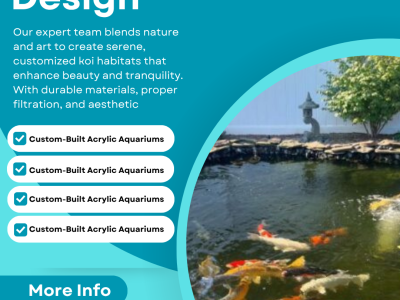 Elegant & Functional Koi Pond Design by Acrylic Pros Aquarium Design