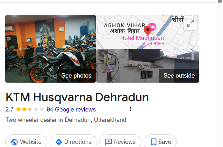 duke bike showroom near me