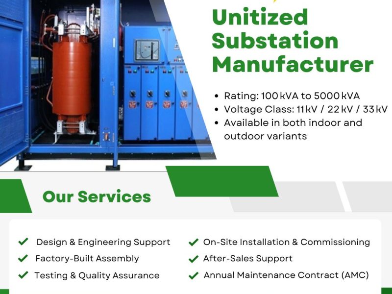Top Unitized Substation Manufacturer Company Delhi NCR | Tirupati Transformer Supplier Meerut
