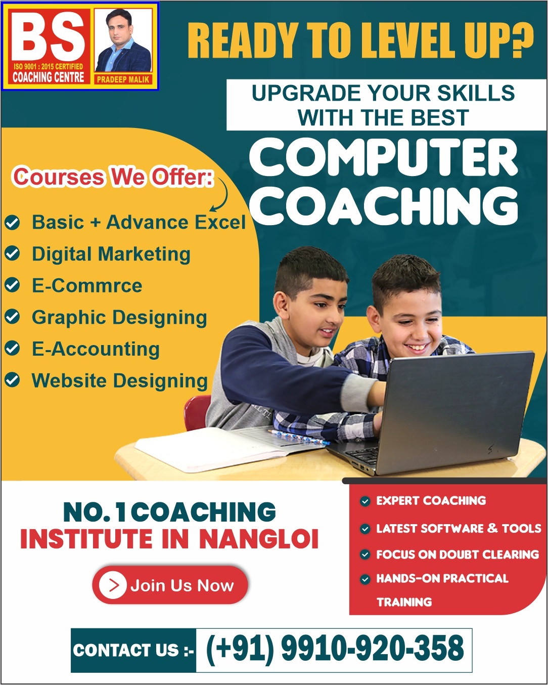 BS Coaching Centre – Best Computer & Digital Marketing Course in Nangloi