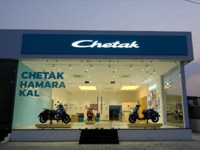 bajaj electric scooter showroom