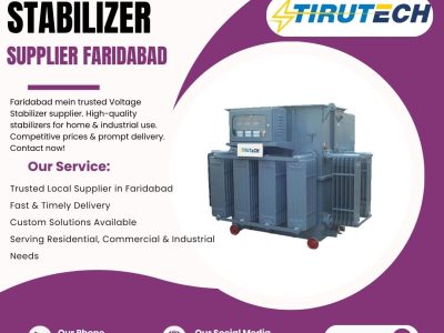 Top Voltage Stabilizer Supplier in Faridabad | Industrial & Commercial Solutions by Tirupati Transformer