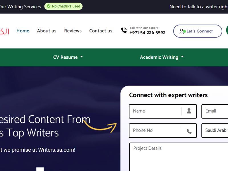 Premium Assignment Services in Saudi Arabia