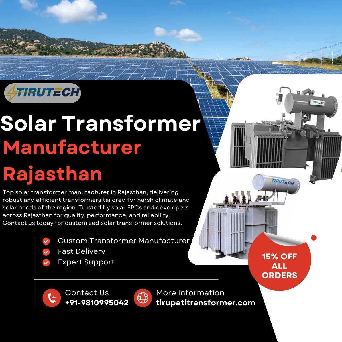Solar Transformer Manufacturer Rajasthan | Buy Solar Transformer Jodhpur