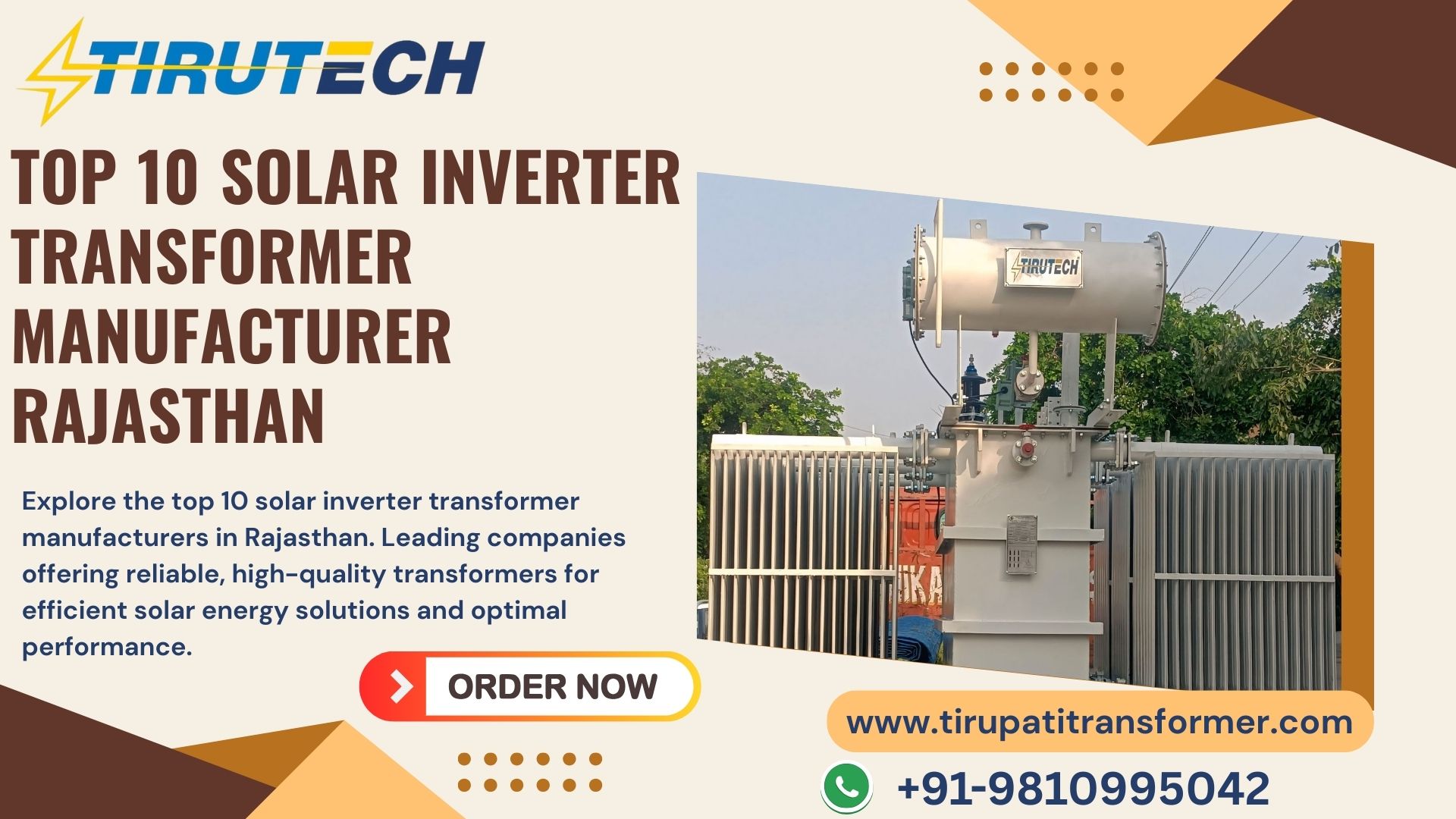 Top 10 Solar Inverter Transformer Manufacturer Rajasthan | Buy 3500 kVA Solar Transformer Surat