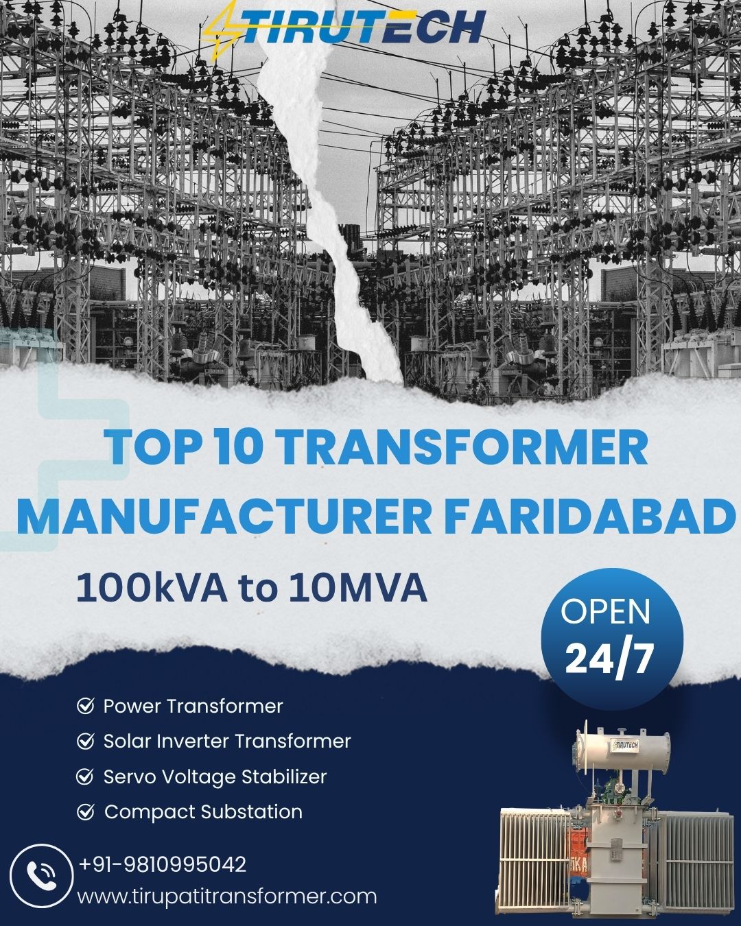 Top 10 Transformer Manufacturer Faridabad | Transformer Manufacturer Company Delhi NCR