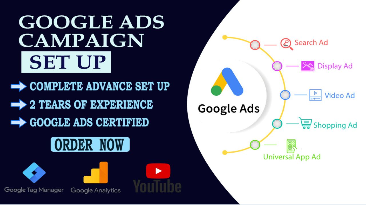 setup and manage google ads adwords PPC campaigns