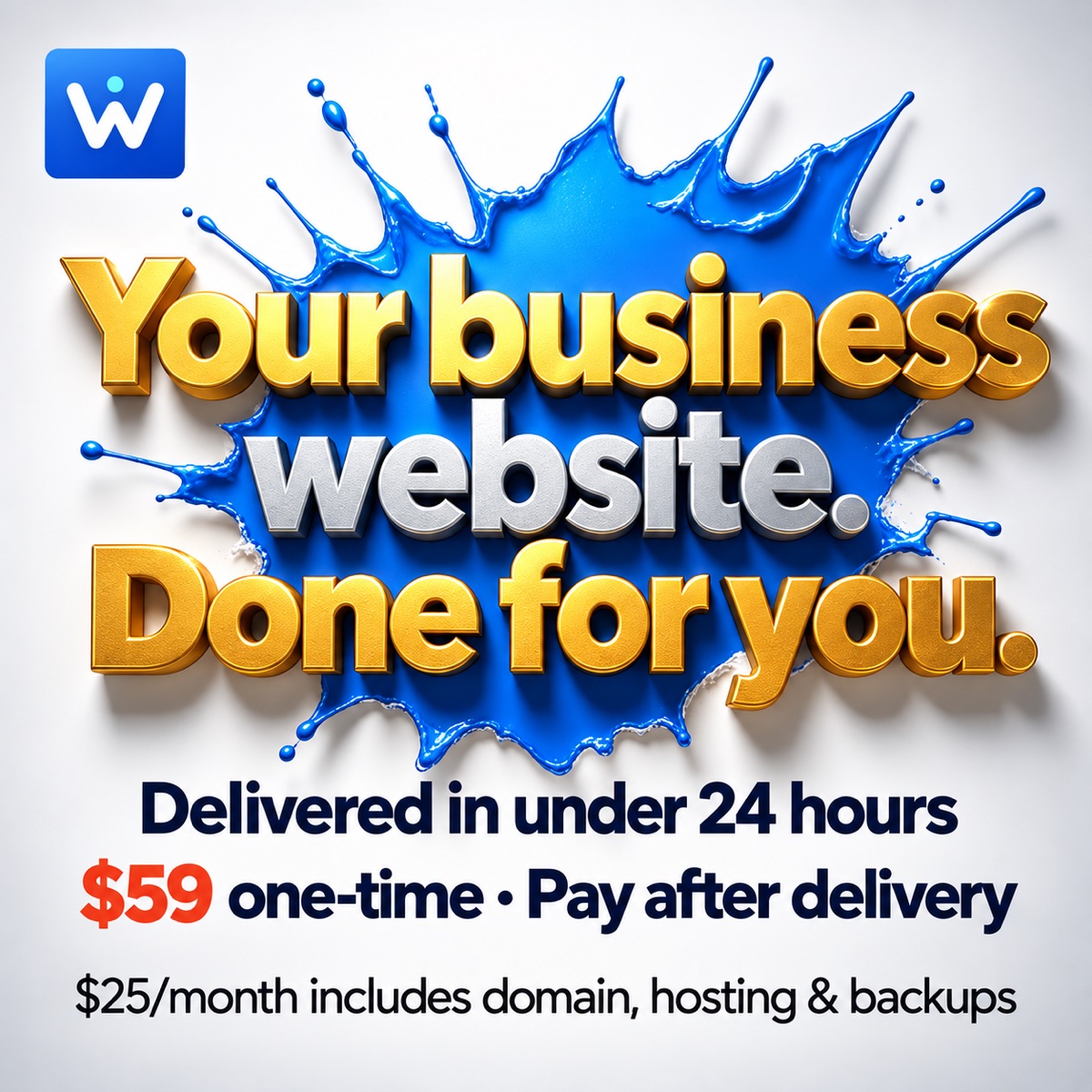 Website Building by ISITWORK | Your Business Website, Done for You, $59