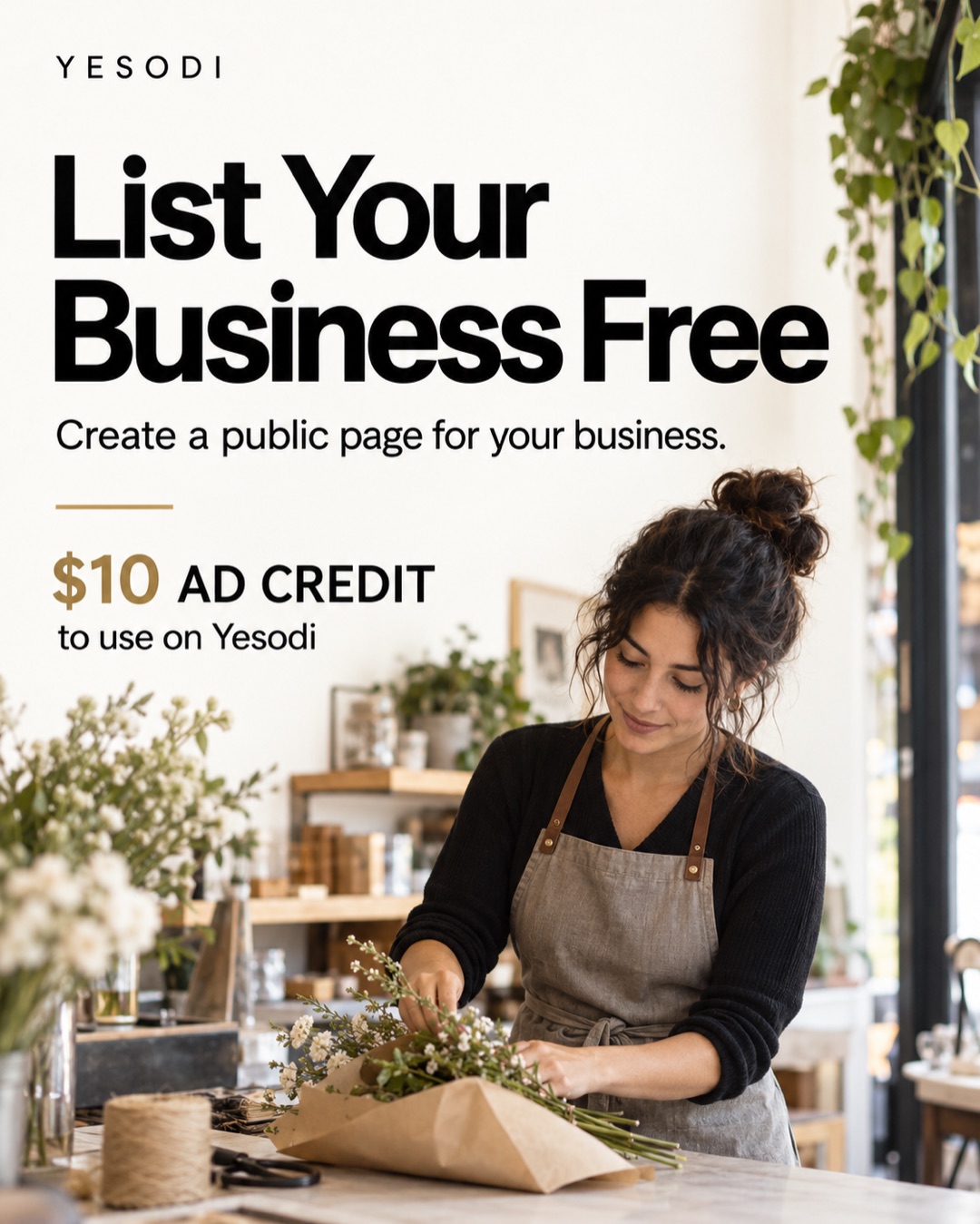 Yesodi | List Your Business Free and Get a Public Page Found on Google and AI Search